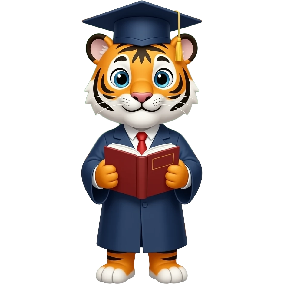 student tiger emoji