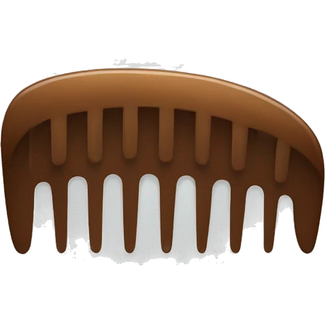 Brown comb emoji