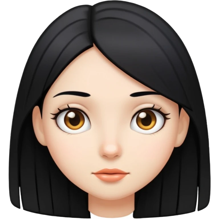 Girl with straight hair  emoji