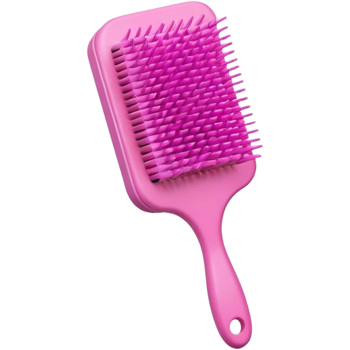 hair brush pink emoji