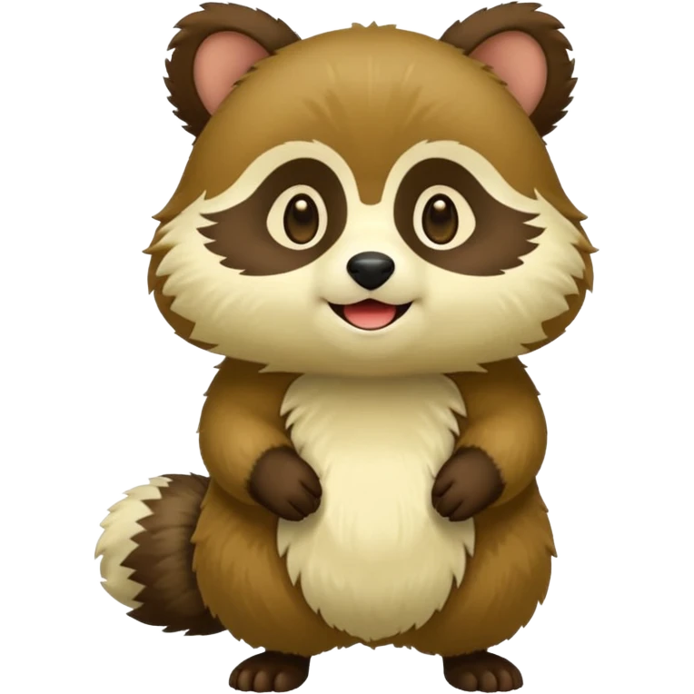 Green tanuki emoji