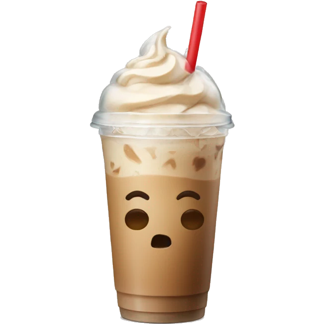 Iced latte emoji