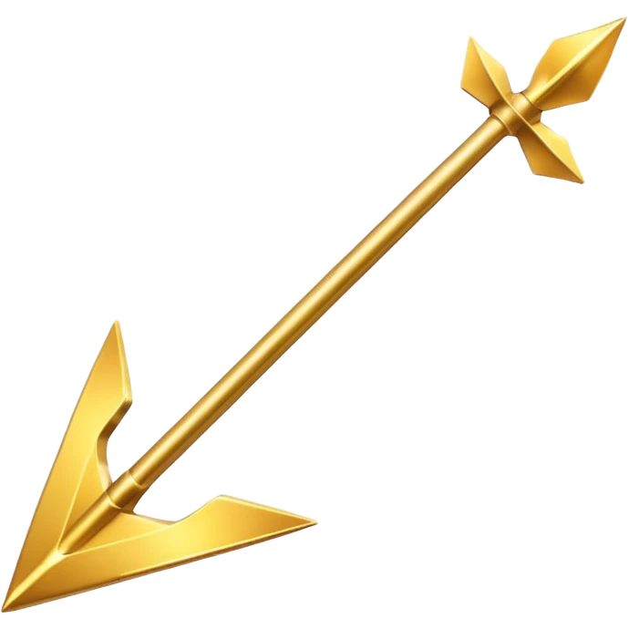 golden arrow emoji