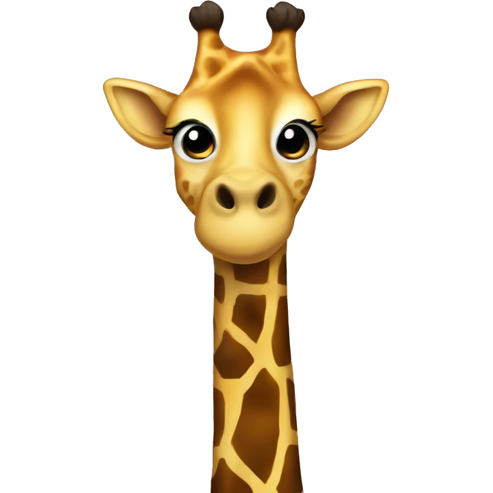 Giraffe with tie emoji
