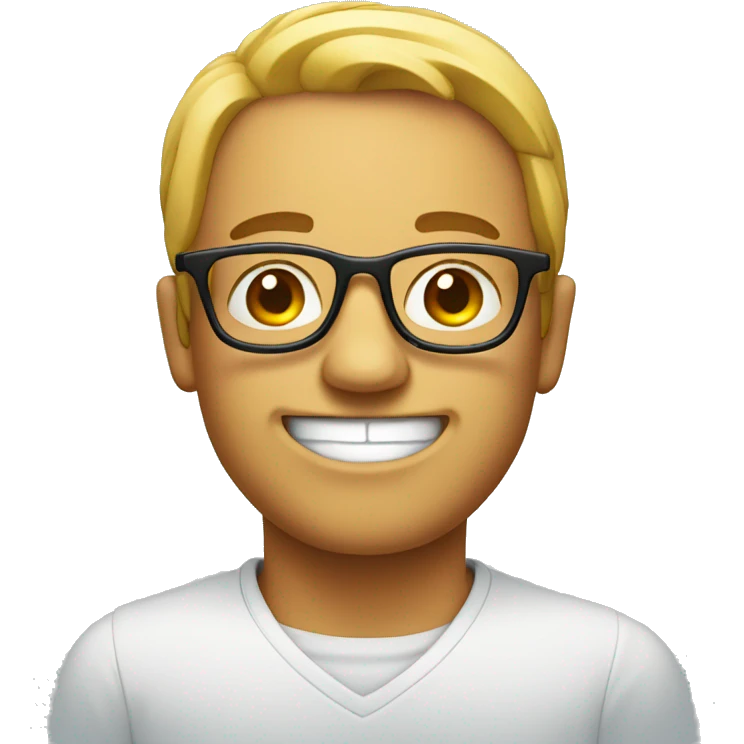 smirking face with glasses emoji