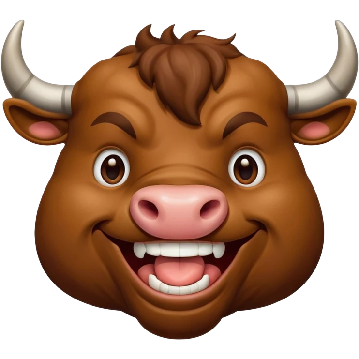 laughing bull emoji