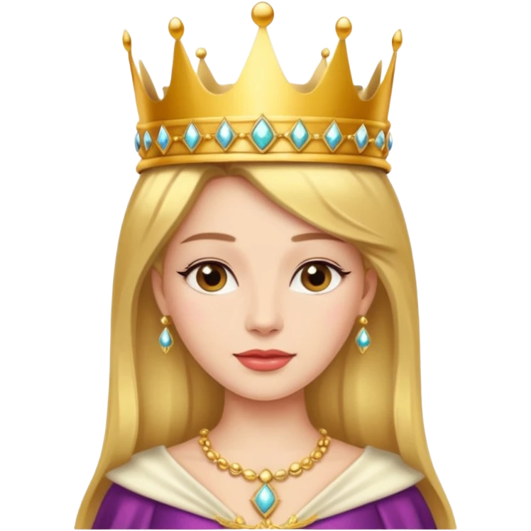 beautiful queen emoji