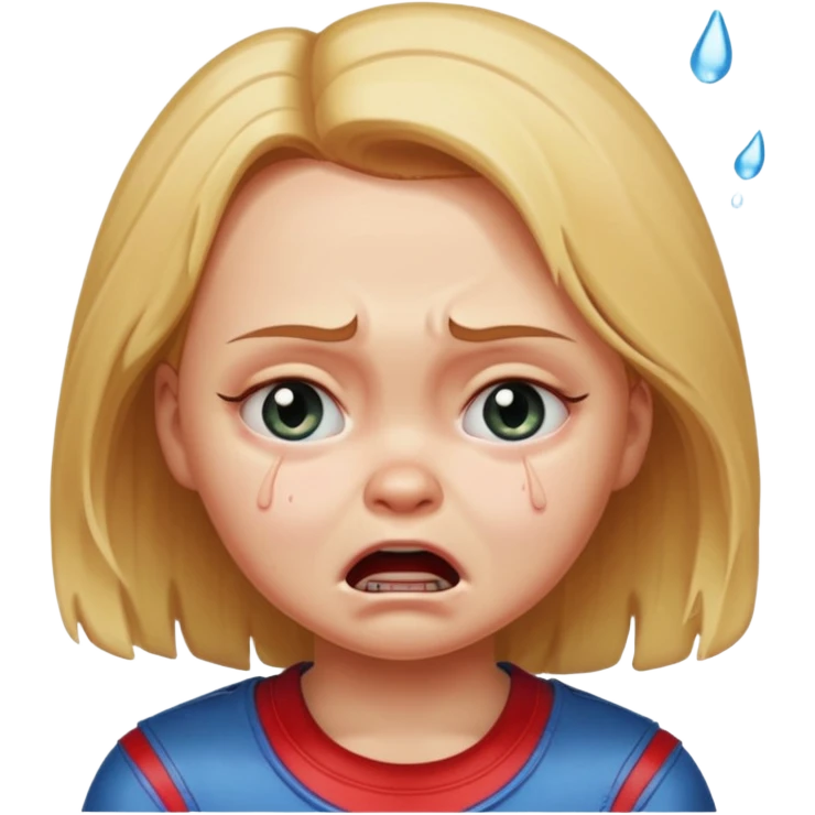Girl name chucky crying and flooding the place emoji