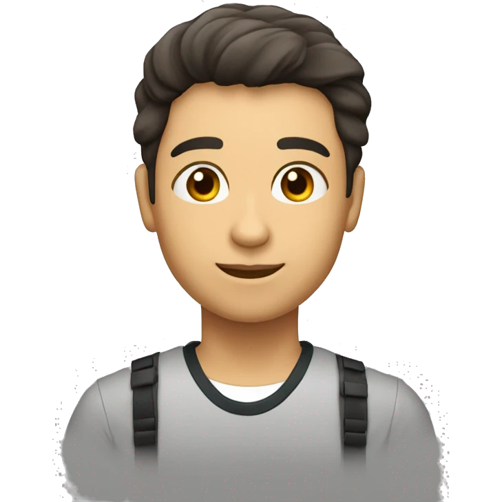 mujuer morena de primaria con pelo largo emoji