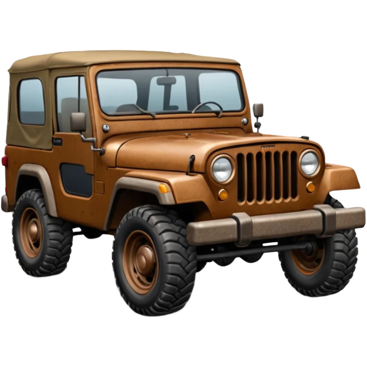 brown jeep emoji