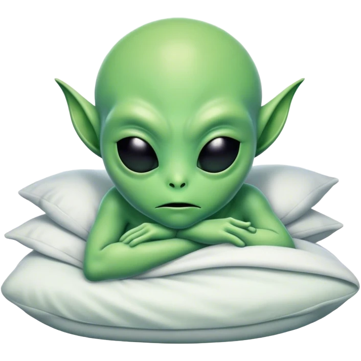 Sleepy alien emoji