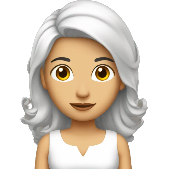 Mujer vestido corona emoji