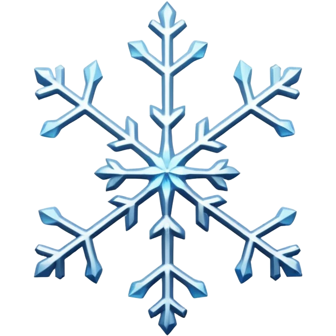 Snowflakes in winter morning emoji