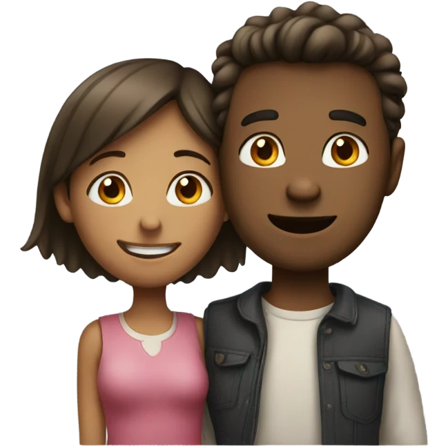 make a guy and a girl, they're hugging. They're facing each other emoji