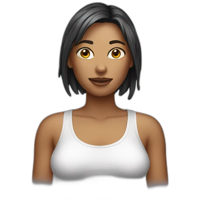 Woman wet tshirt emoji