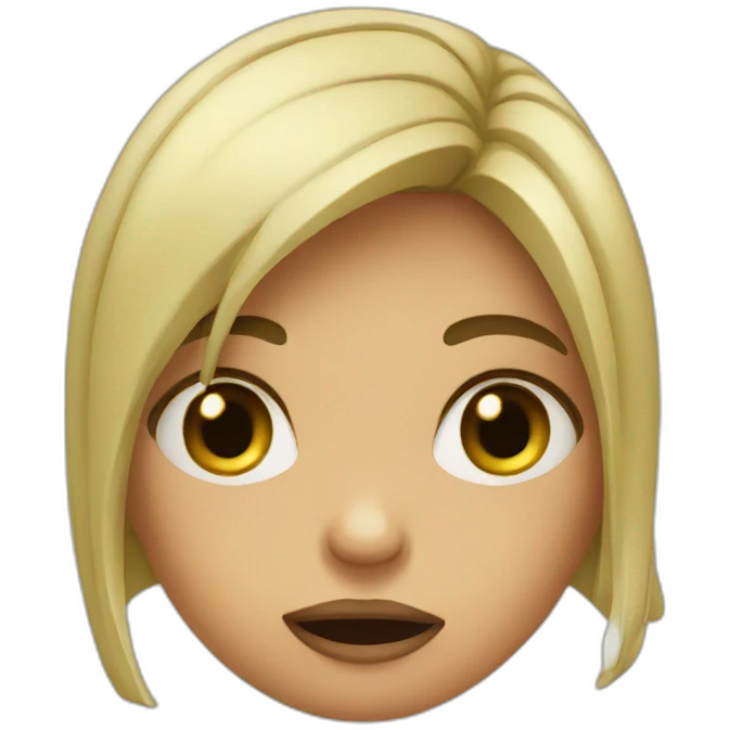 girl with a booger emoji