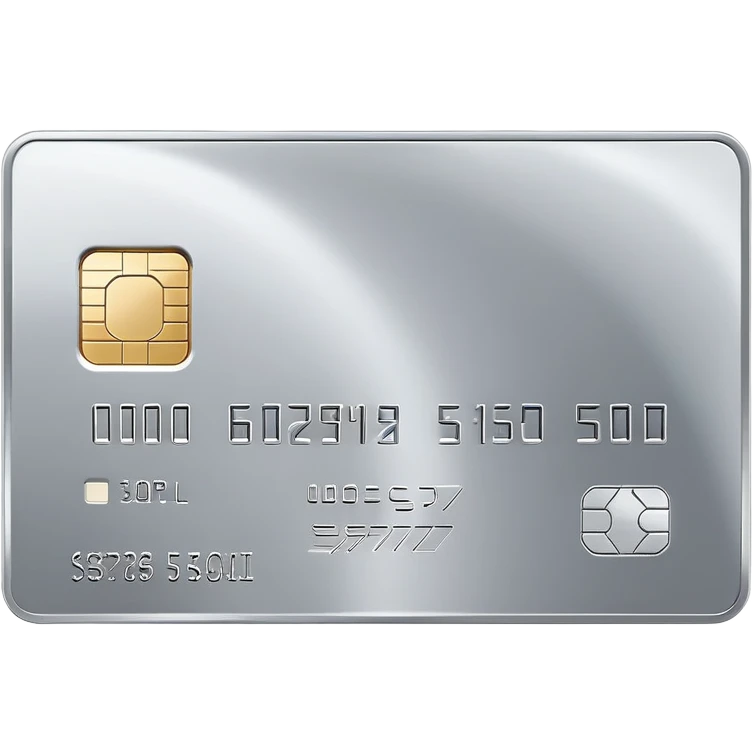 silver credit card emoji