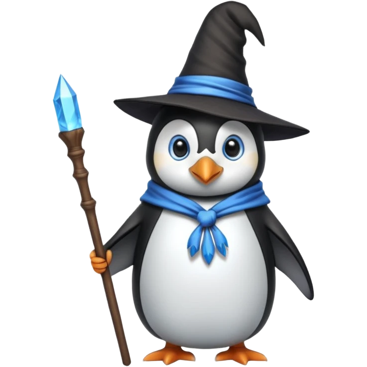 Penguin Wizard emoji