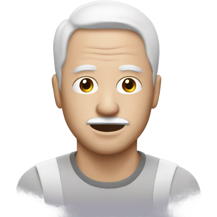 A dad with white mask emoji