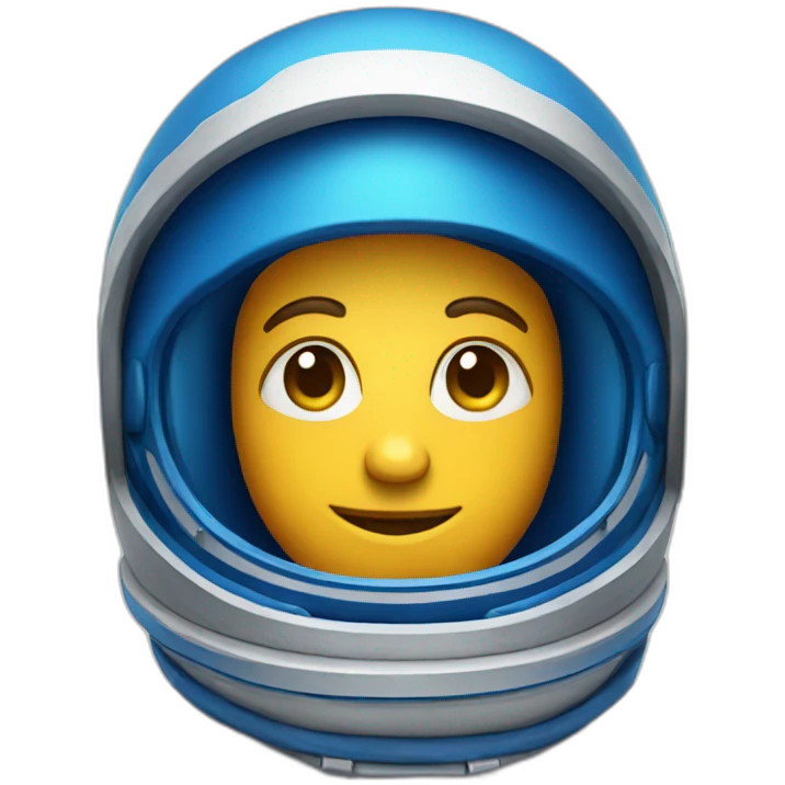 astronaut With blue hat emoji