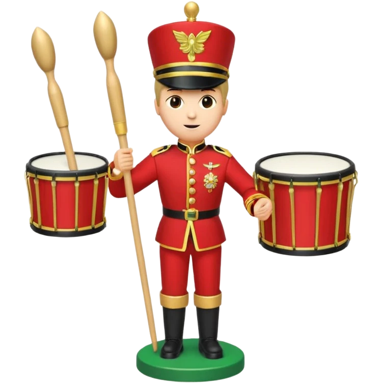 Toy Soldier drum parade emoji