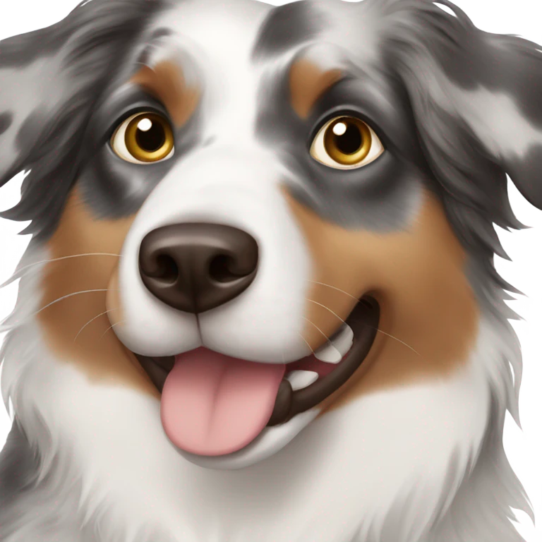 Australian shepherd one blue eye emoji