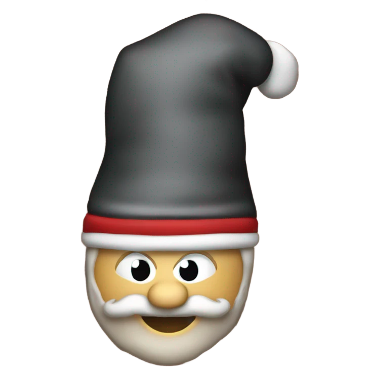 Santa going a chimney emoji