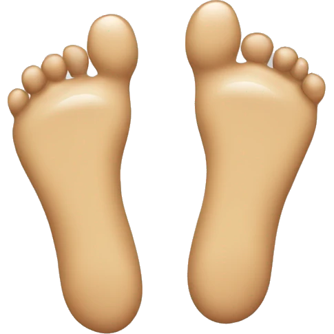 Foot with sock with a tear on the middle finger in flip flops  emoji