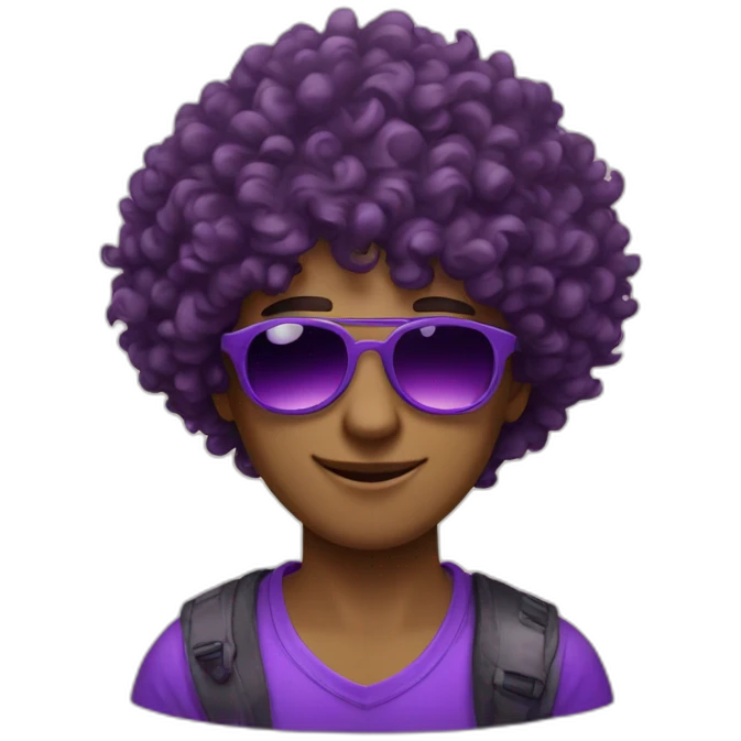 curly-hair-purple-cool-guy-round-sunglasses emoji
