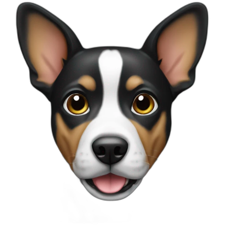 chiguagua dog black emoji
