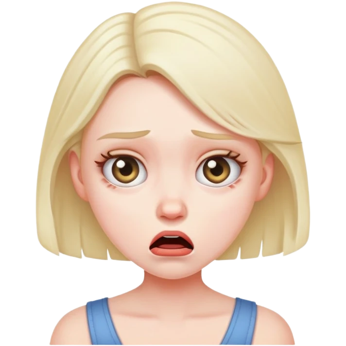 Brat face confused emoji