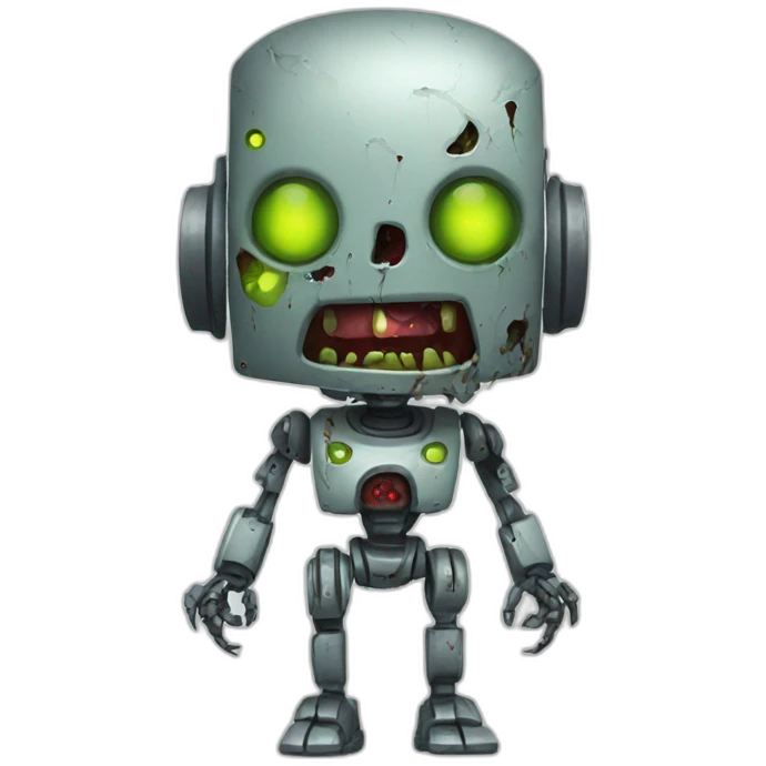 Robot zombie emoji