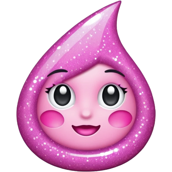 A pink sparkle emoji