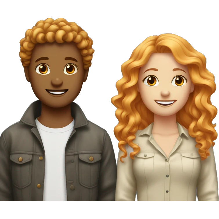two bestfriends one with wavy orange hair one with wavy dirty blonde hair emoji