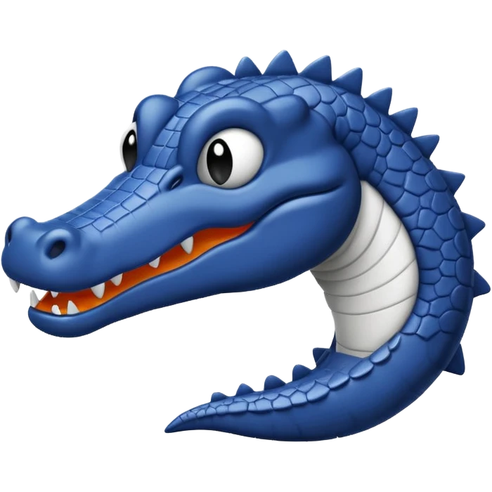 simple gator icon line art black and white emoji