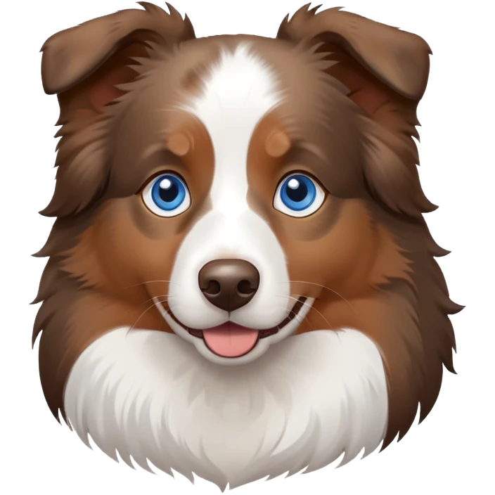 Australian shepherd with blue eyes  emoji