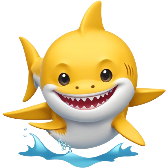 baby shark wearing shoes emoji