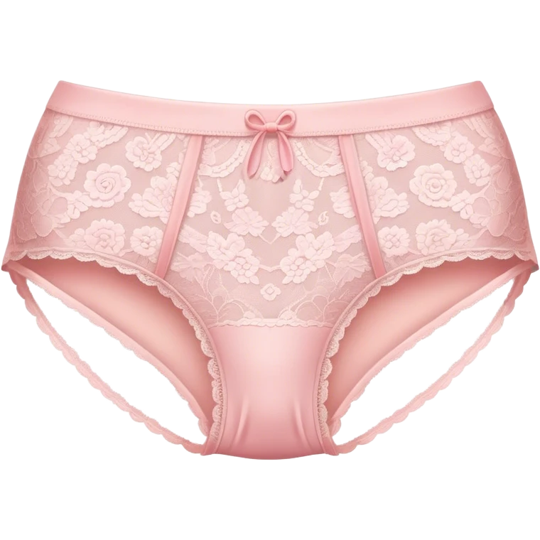 light pink lacy panties emoji