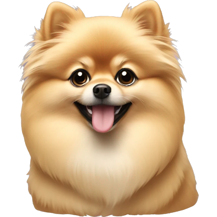 Blonde pomeranian emoji