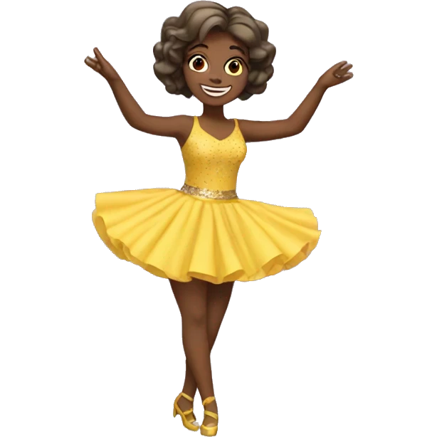 Dancing birthday girl emoji