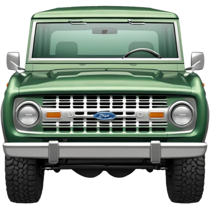 medium green classic ford bronco emoji
