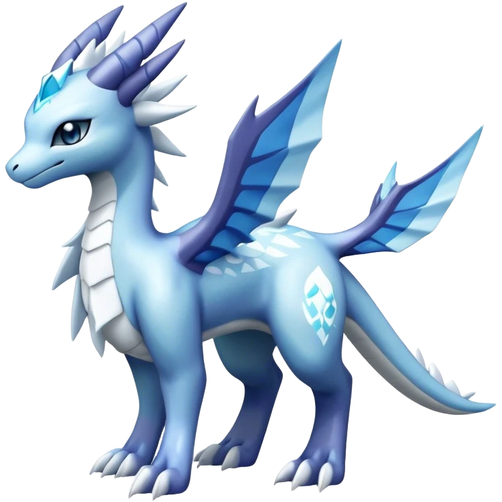 lugia-dialga-suicune-Glaceon-hybrid, full body emoji
