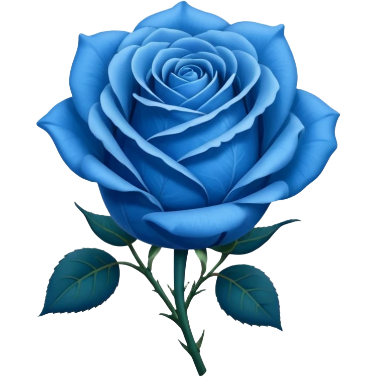 Blue rose emoji