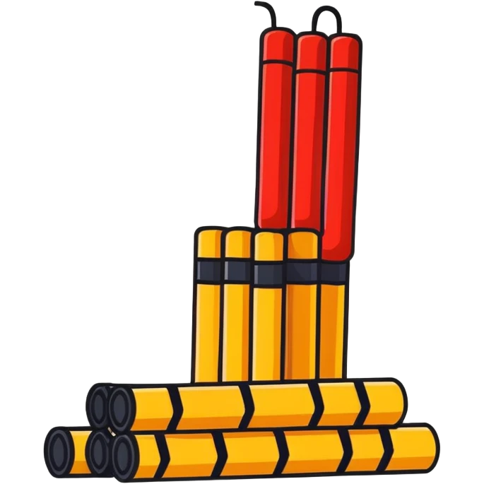 stack of dynamite sticks with fuse emoji