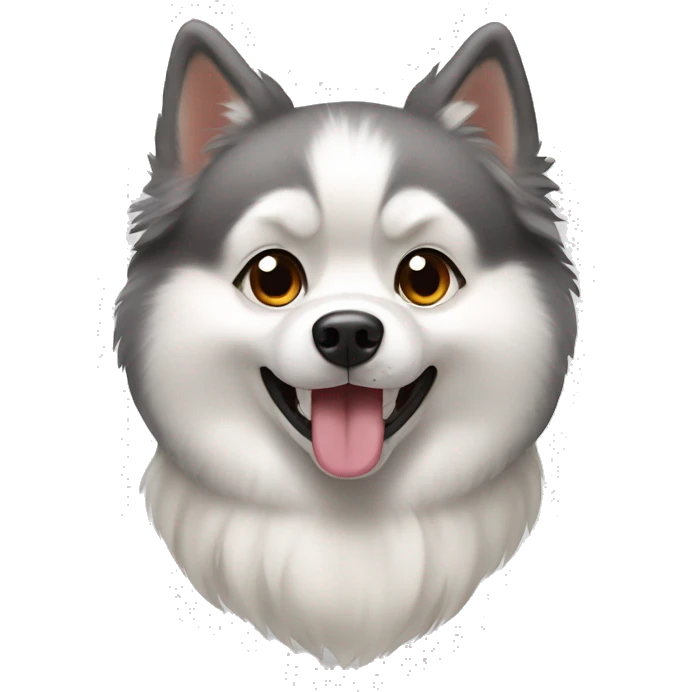 Husky Pomeranian  emoji