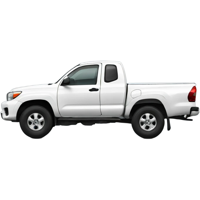 white toyota single cab truck  emoji