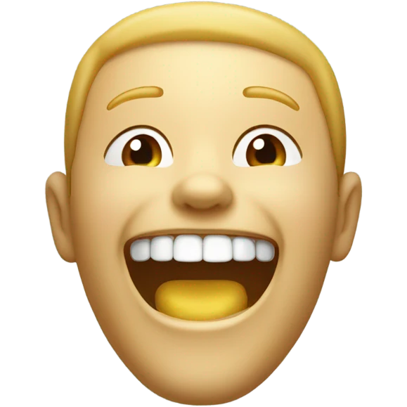 Golden tooth smiling  emoji