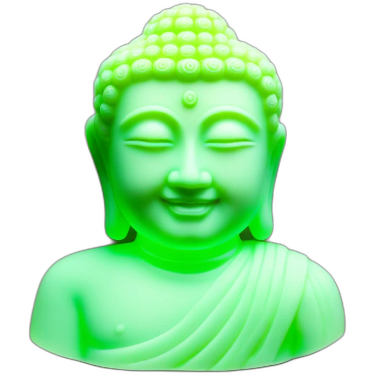 Bouddha uranium glass emoji