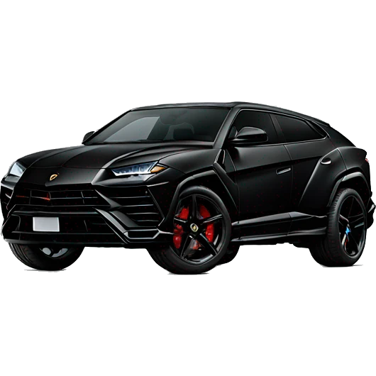black lamborghini urus  emoji