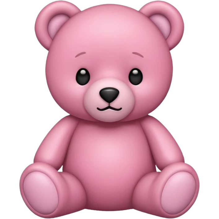 Pink bear emoji